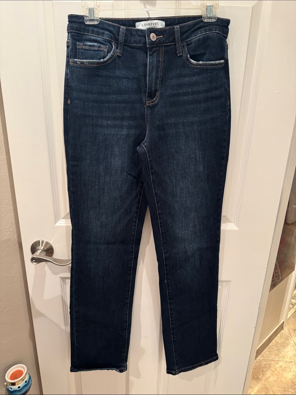 Lovers+Friends High-Rise Dark Indigo Slim Jeans